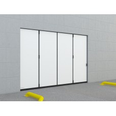 Промышленные откатные ворота с нижней направляющей