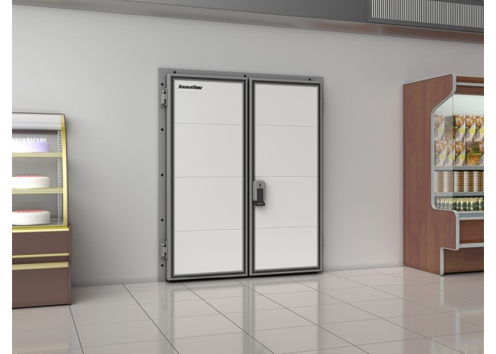 Дверь распашная двустворчатая для охлаждаемых помещений