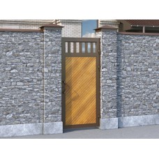 Калитка в алюминиевой раме с заполнением сэндвич-панелями PSD-A