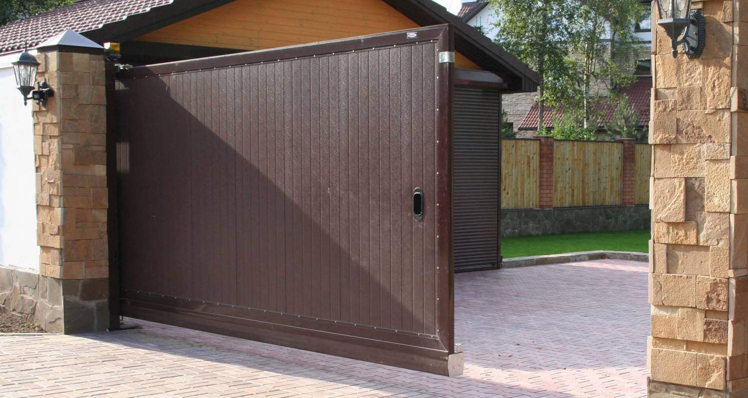 Сдвижные уличные ворота