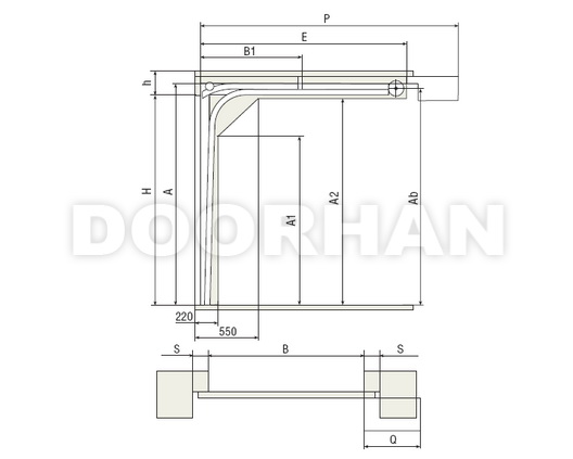 Низкий подъем, барабан сзади