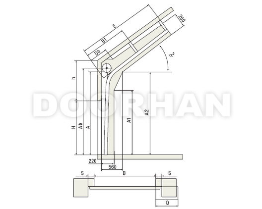 Высокий наклонный подъем
